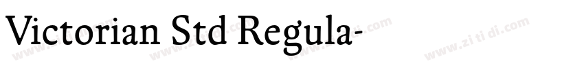 Victorian Std Regula字体转换
